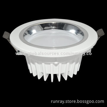 9W LED Downlight with 85-265V AC or 12 to 24V DC, Power Factor >0.95, Isolated Driver, CE, ISO 9001